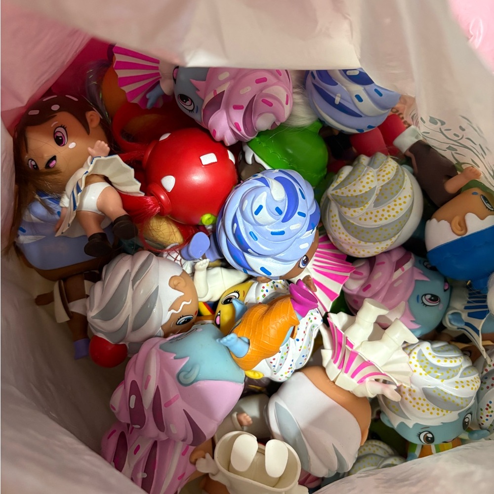 A bag full of DQ LIL BLIZZARD FRIENDS
